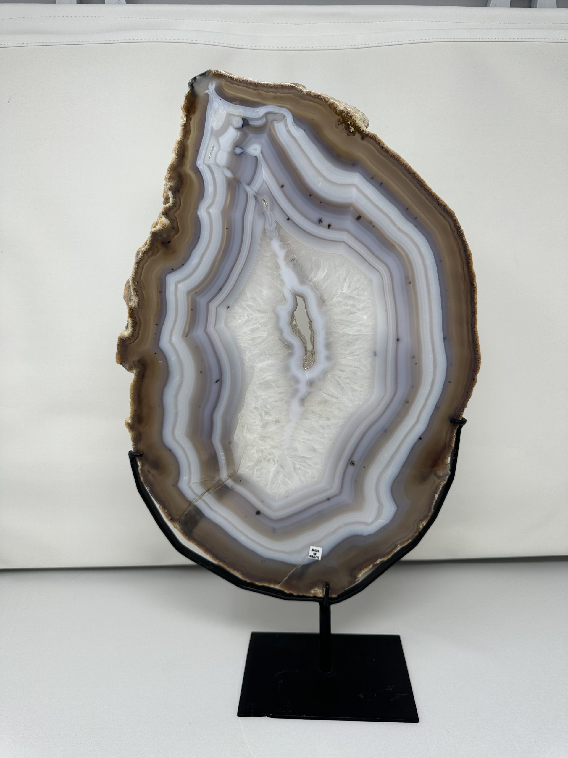 Won Statement Agate slice on custom stand