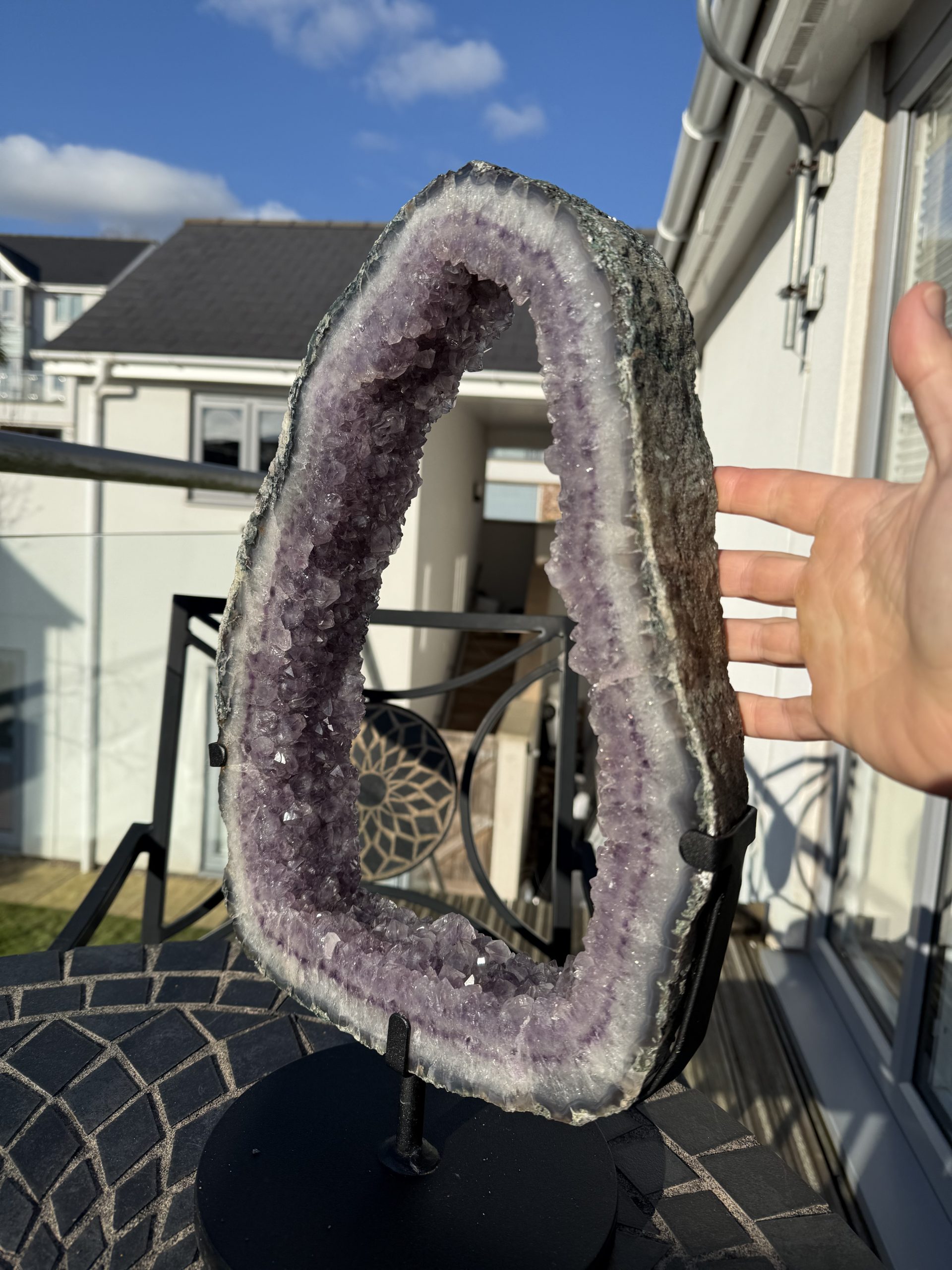 Won Large Amethyst Portal on Stand